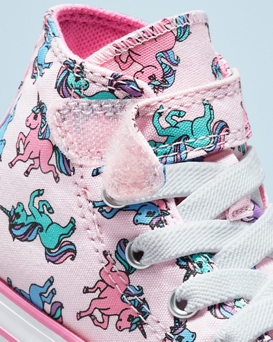 Dívčí Boty Vysoké Converse Chuck Taylor All Star Easy-On Unicorns Růžové Blankyt | CZ MHRZ58